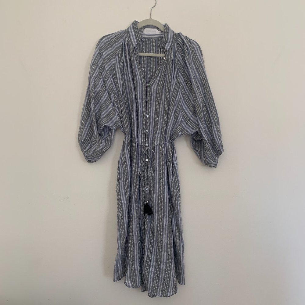 Zimmerman Cotton/Linen Summer Midi Dress Size 0